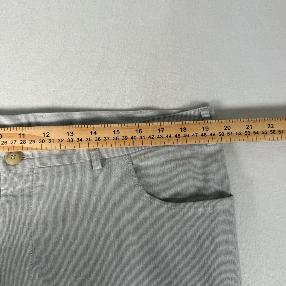 Canali Mens Gray Stretch Pants‎ Regular Fit Italy Quiet Luxury Designer 40x33 - Picture 6 of 11